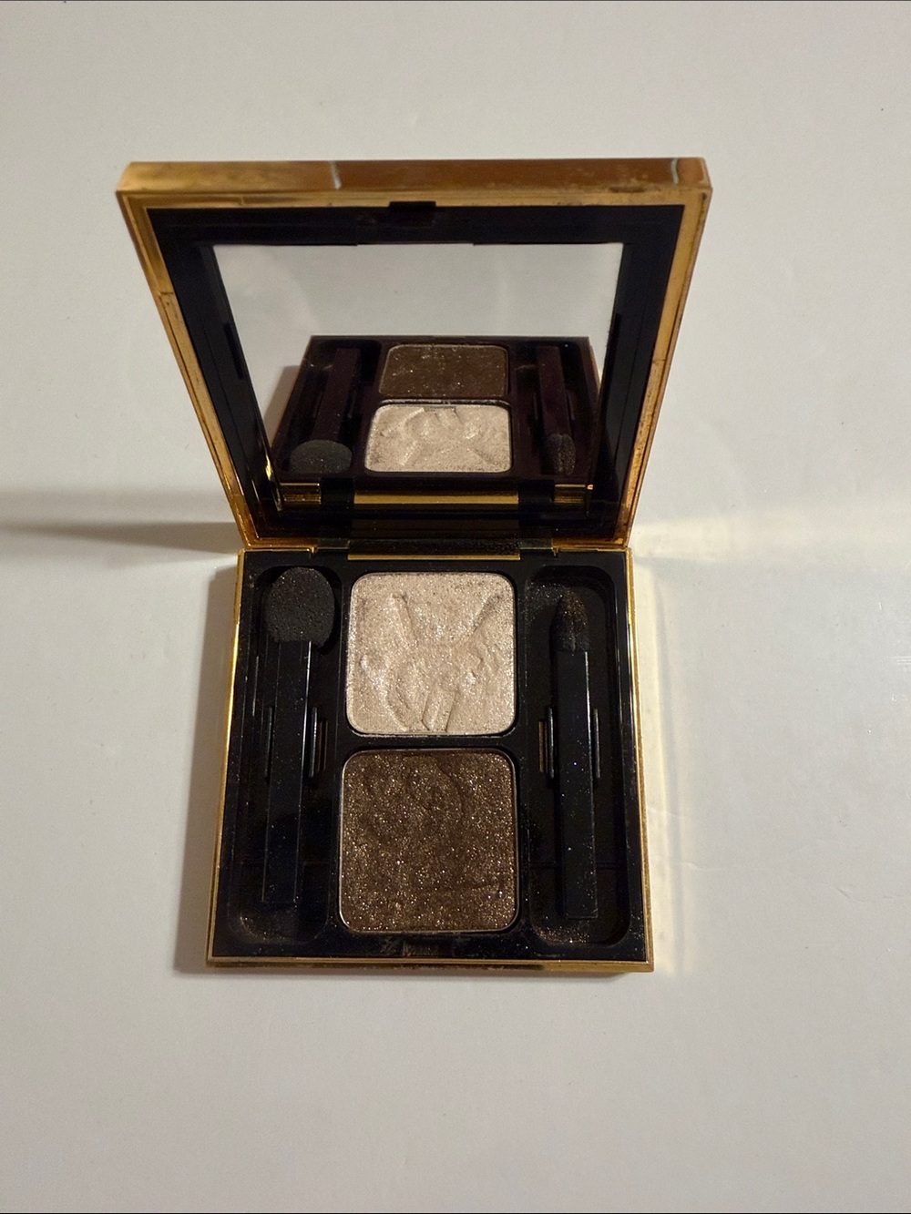 Yves Saint Laurent Ombres Duolumieres Champagne & Shimmery Bronze Eyeshadow Duo